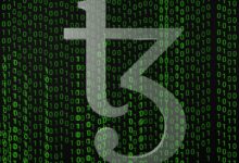 a green and black background with numbers and the number five