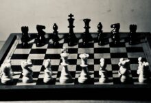 a chess board with a chessboard