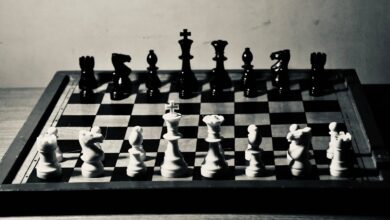 a chess board with a chessboard